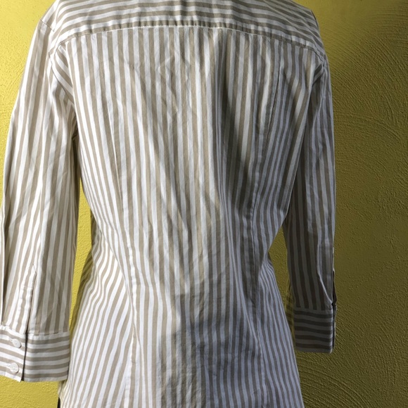 Woman’s New Raffael Striped 3/4 Length Sleeve Top - Picture 11 of 15